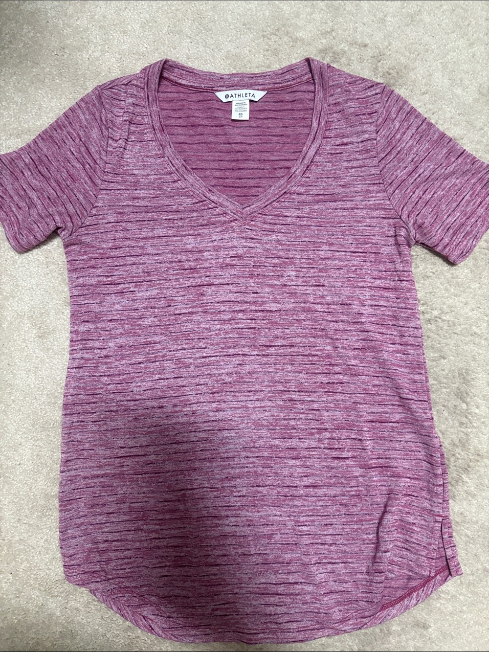 Athleta Breezy Scoop V-Neck Tee XS